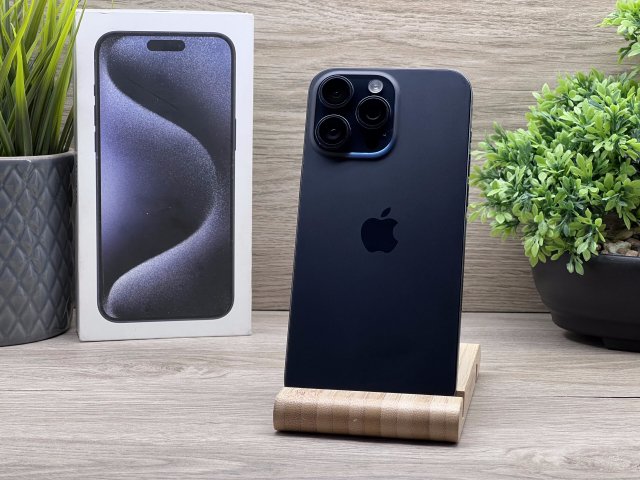 Hibátlan iPhone 15 Pro Max Blue Titanium 256GB 2 ÉV Garanciával 100%