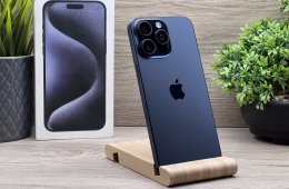 Hibátlan iPhone 15 Pro Max Blue Titanium 256GB 2 ÉV Garanciával 100%