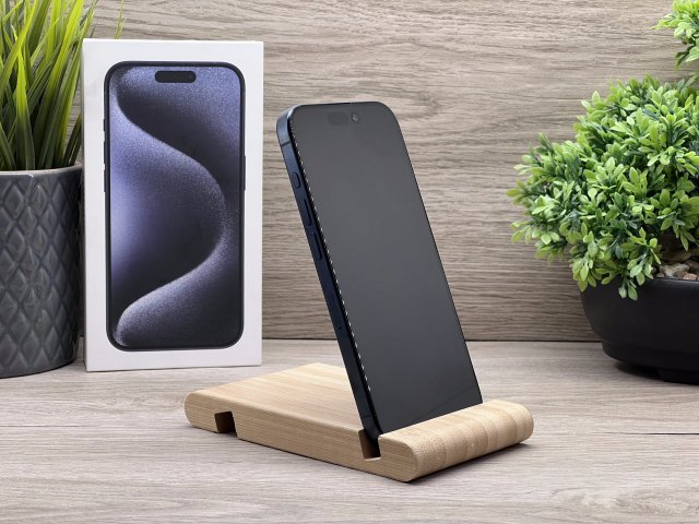 Hibátlan iPhone 15 Pro Blue Titanium 128GB 2 ÉV Garanciával