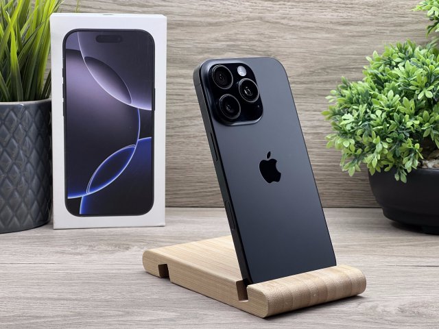 iPhone 16 Pro Black Titanium 256GB 2 ÉV Garanciával