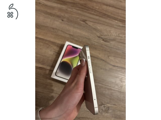 Iphone 14 -Starlight 128 GB - karcmentes,eredeti dobozzal