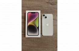 Iphone 14 -Starlight 128 GB - karcmentes,eredeti dobozzal