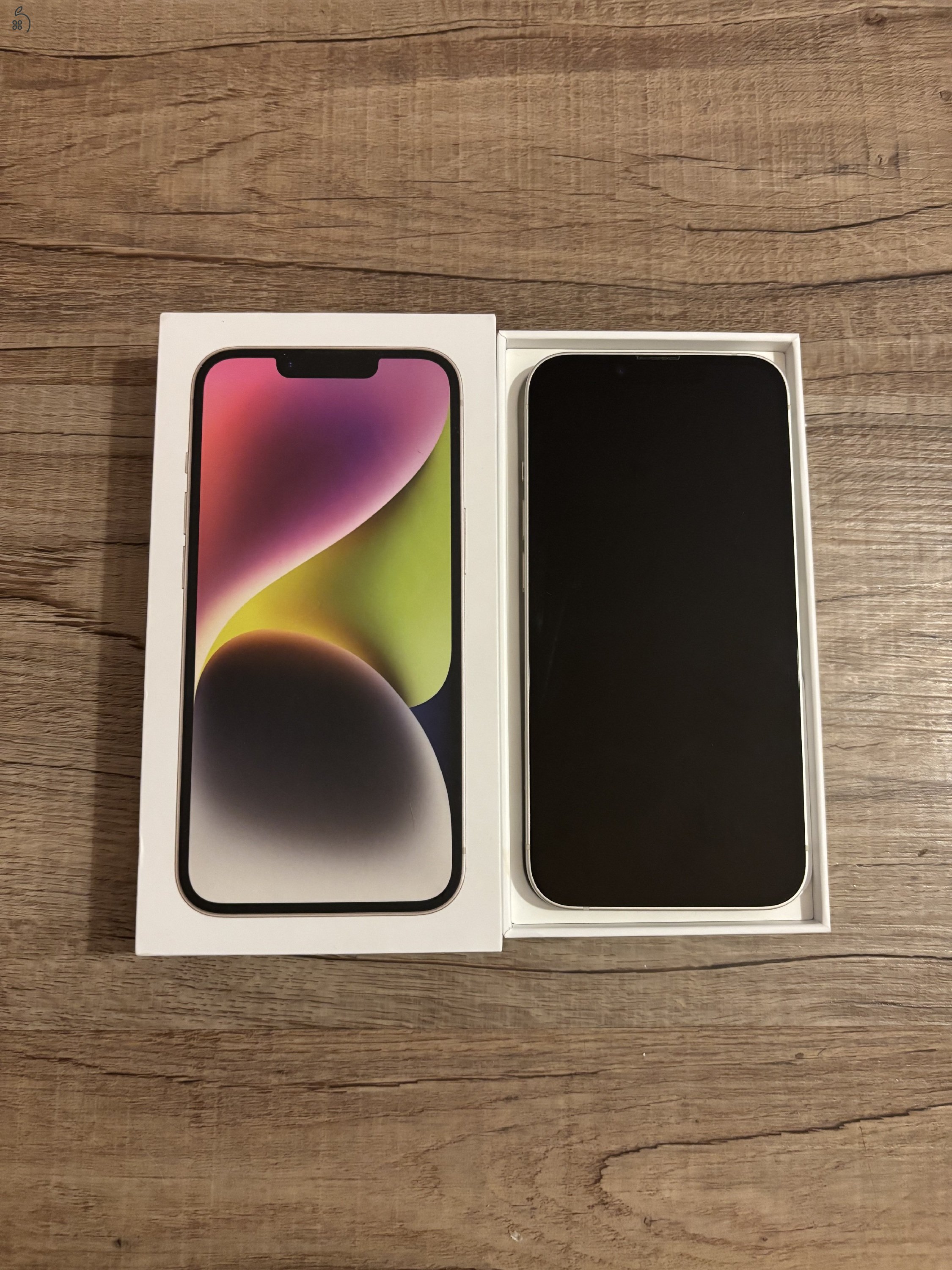 Iphone 14 -Starlight 128 GB - karcmentes,eredeti dobozzal