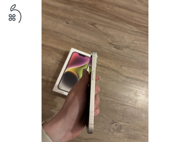 Iphone 14 - Starlight 128 GB - karcmentes,eredeti dobozzal