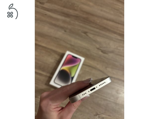 Iphone 14 - Starlight 128 GB - karcmentes,eredeti dobozzal