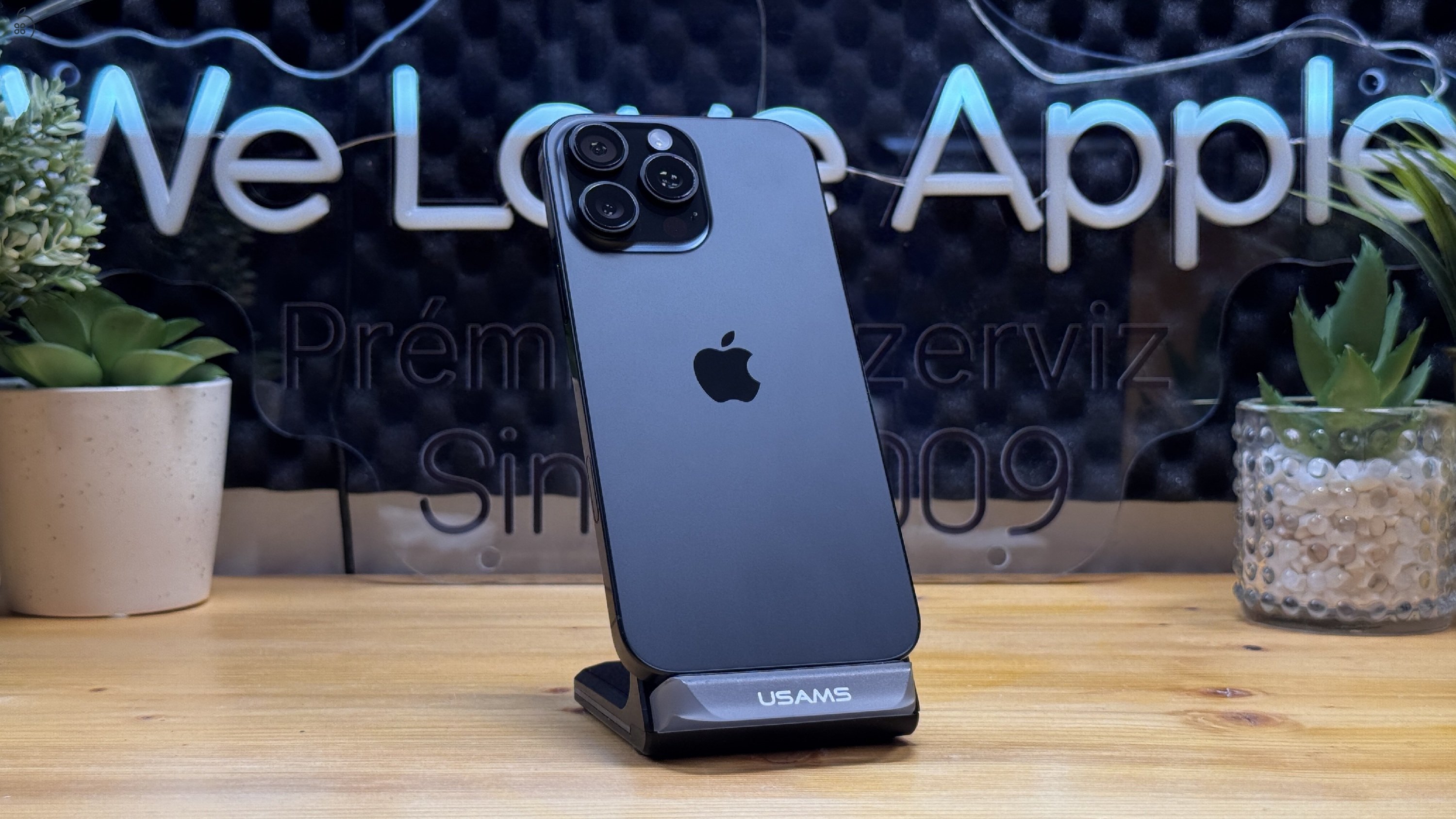  iPhone 16 Pro Max 256GB Fekete, Független - 1ÉV Garancia, Számla 