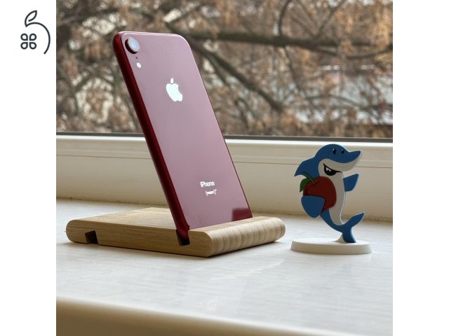 HIBÁTLAN iPhone XR 64GB Red-1 ÉV GARANCIA - Kártyafüggetlen, MS4490,100% Akksi