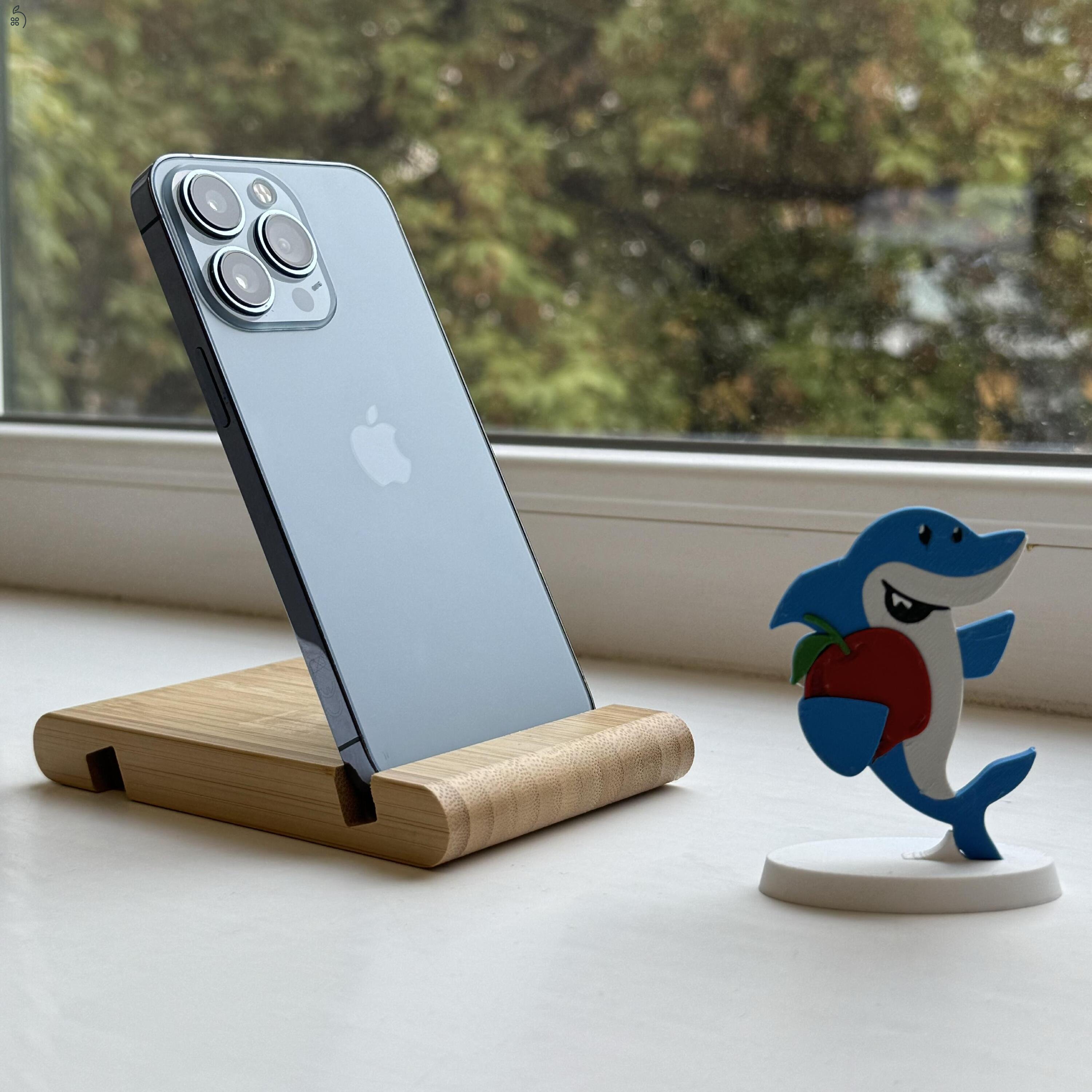 GYÖNYÖRŰ iPhone 13 Pro 256GB Sierra Blue -1 ÉV GARANCIA - Kártyafüggetlen, MS4414