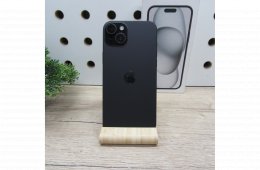 Apple iPhone 15 Plus 128GB Black használt szép állapot 90% akku 6 hónap garancia