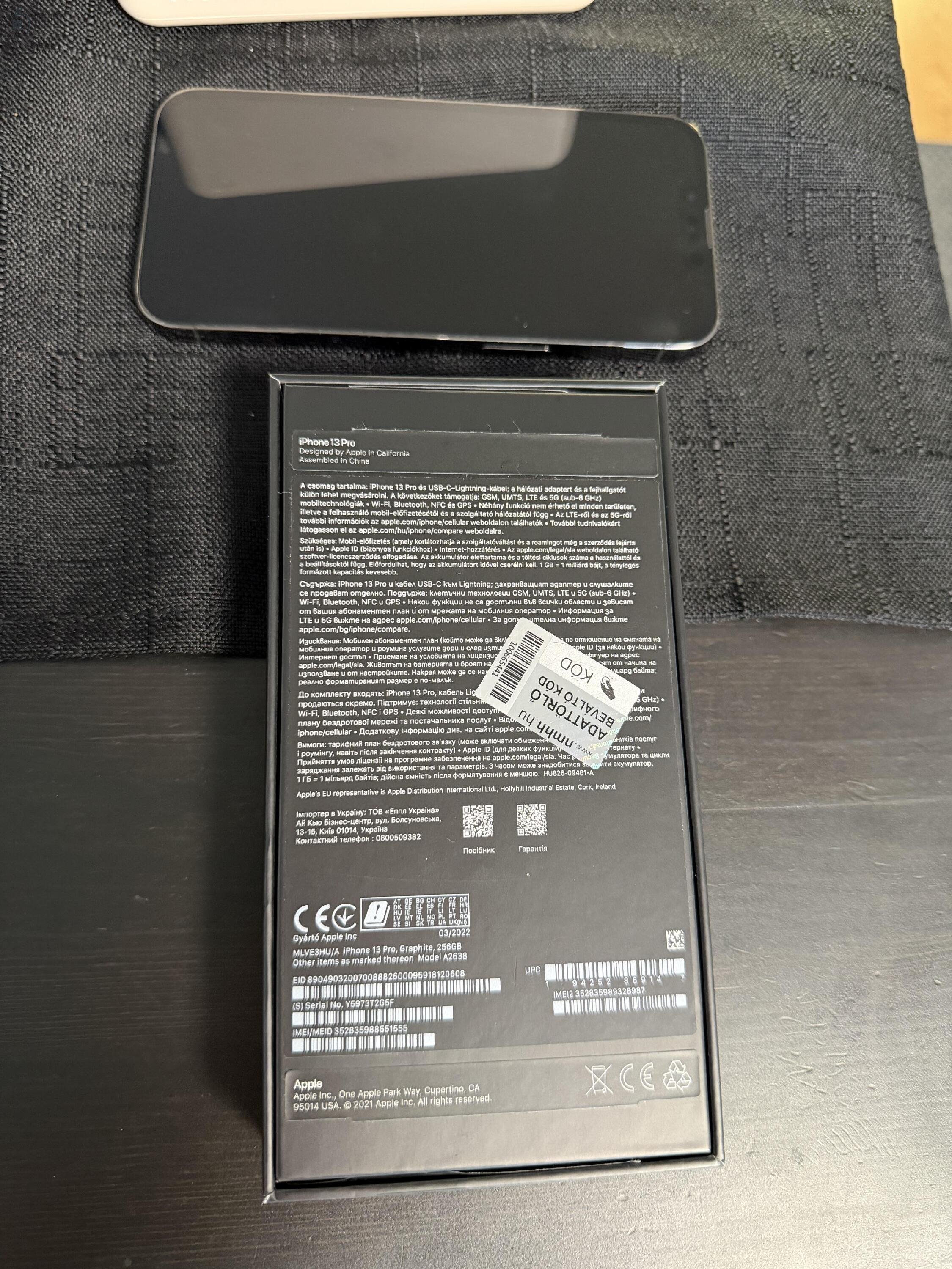 iPhone 13 Pro 256gb - Grafit Szürke -