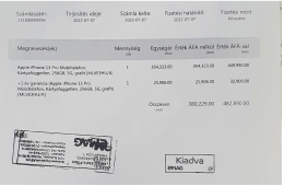 iPhone 13 Pro 256gb - Grafit Szürke -