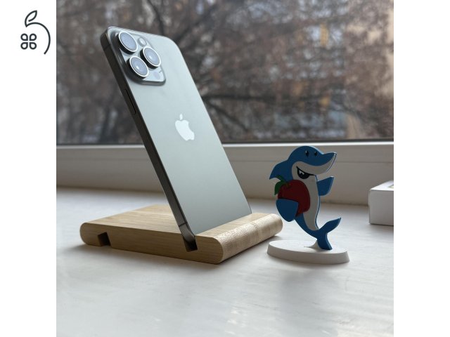 iPhone 15 Pro Max 256GB Natural Titanium -1 ÉV GARANCIA - Kártyafüggetlen, MS4431