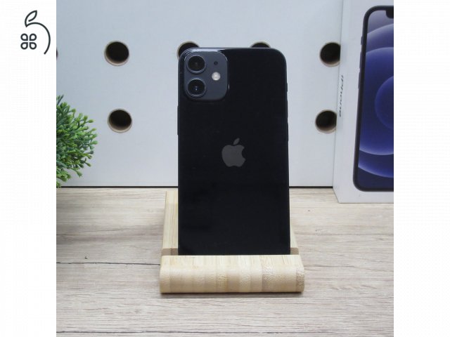 Apple iPhone 12 mini 64GB Black használt megkímélt 100% akku 6 hónap garancia