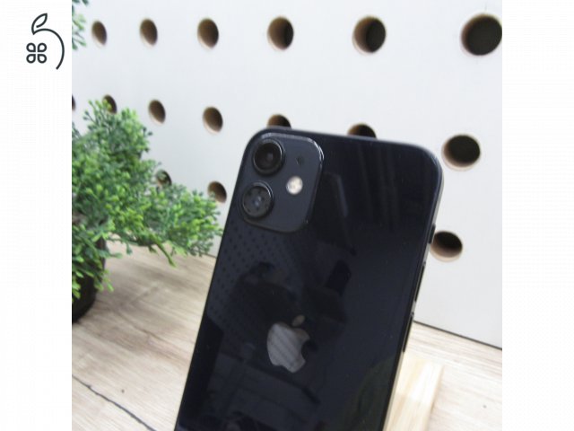 Apple iPhone 12 mini 64GB Black használt megkímélt 100% akku 6 hónap garancia