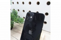 Apple iPhone 12 mini 64GB Black használt megkímélt 100% akku 6 hónap garancia