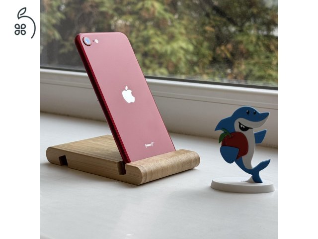 GYÖNYÖRŰ iPhone SE 2022 128GB Red -1 ÉV GARANCIA - Kártyafüggetlen, MS4535, 100% AKKSI