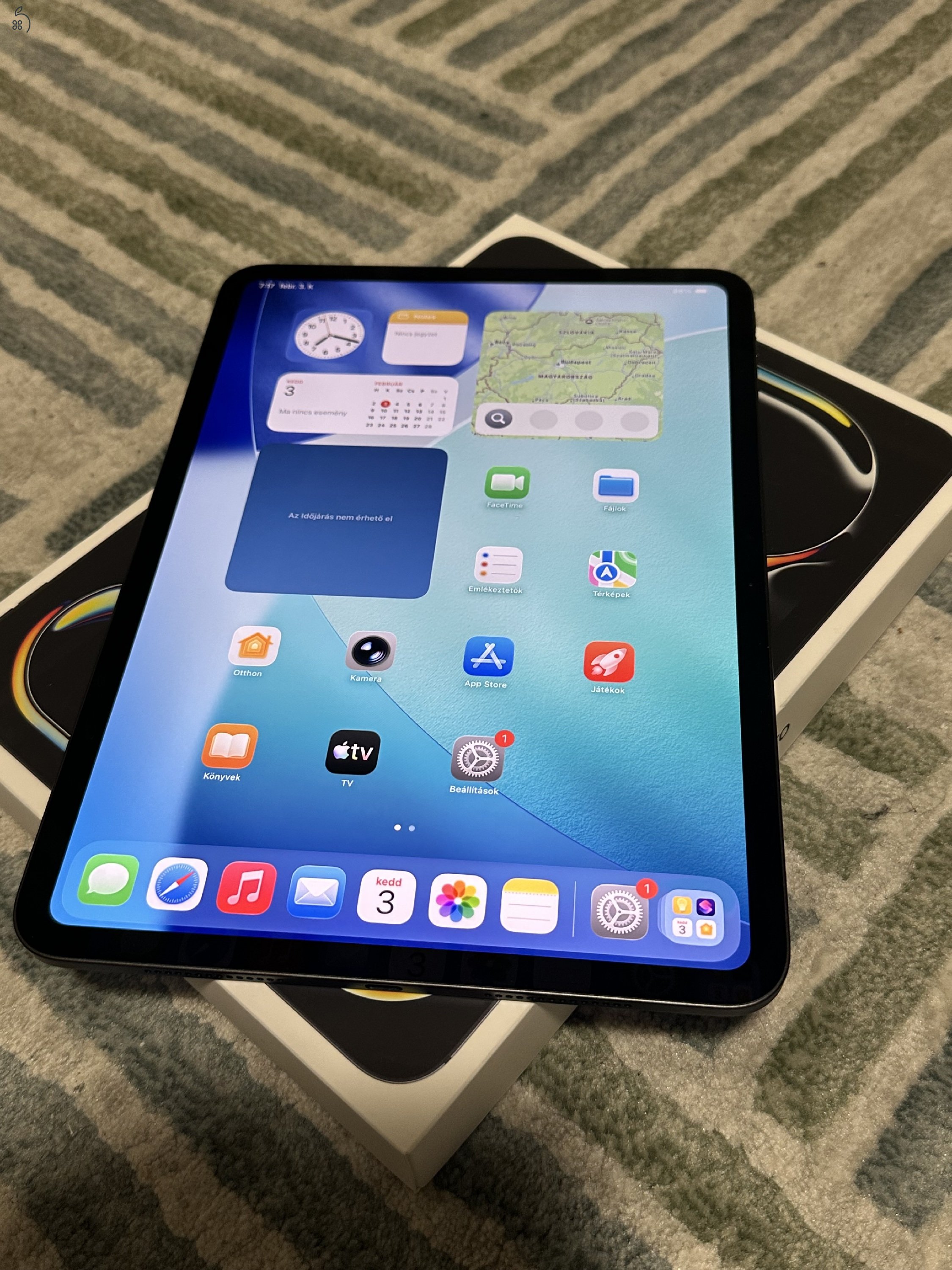 új* iPad PRO 11” M5 CHIP! 256GB WIFI space 1 év Apple garancia!