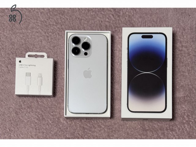 iPhone 14 Pro 128GB - AKKU 85% - Jótállás 2026.08.-hóig, kártyafüggetlen, hibátlan állapotban