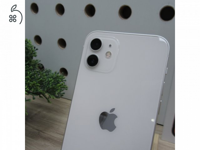 Apple iPhone 12 128GB White használt karcmentes 100% akku 6 hónap garancia