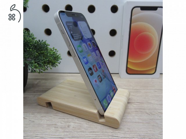 Apple iPhone 12 128GB White használt karcmentes 100% akku 6 hónap garancia