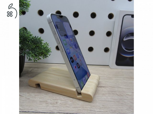 Apple iPhone 16e 128GB White használt újszerű 100% akku 83 ciklus garanciás 2026.10.26-ig