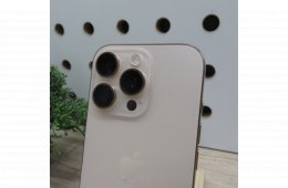 Apple iPhone 16 Pro 128GB Gold használt karcmentes 97% akku 293 ciklus Apple garancia 2027.02.28-ig