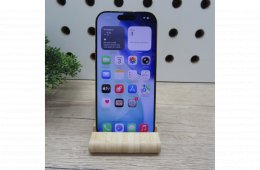 Apple iPhone 16 Pro 128GB Gold használt karcmentes 97% akku 293 ciklus Apple garancia 2027.02.28-ig