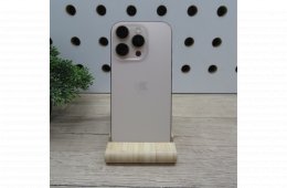 Apple iPhone 16 Pro 128GB Gold használt karcmentes 97% akku 293 ciklus Apple garancia 2027.02.28-ig