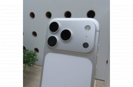 Apple iPhone 17 Pro 256GB Silver használt újszerű 100% akku 72 ciklus garanciás 2026.11.24-ig