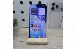 Apple iPhone 17 Pro 256GB Silver használt újszerű 100% akku 72 ciklus garanciás 2026.11.24-ig