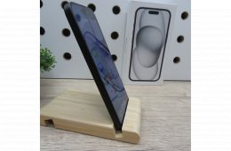 Apple iPhone 15 128GB Black használt szép állapot 100% akku 6 hónap garancia