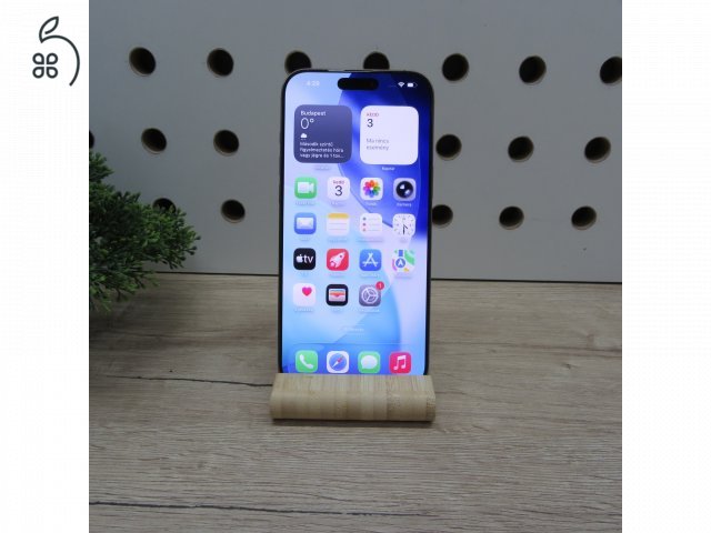 Apple iPhone 16 Pro Max 256GB Desert Titanium használt szép állapot 100% akku 6 hónap garancia