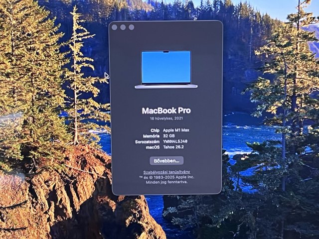 Hibátlan MacBook Pro 2021 M1 Max  16” 1TB 32gb 2 ÉV Garanciával 99%