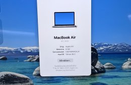 Hibátlan MacBook Air 2020 Silver M1 13”256GB 2 ÉV Garanciával