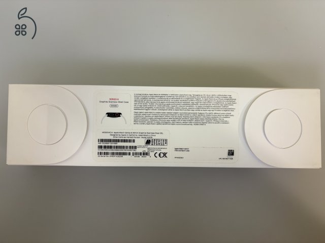 Apple Watch Series 6 44 mm Cellular (eSIM) grafit színű rozsdamentes acél tok, újszerű állapotban, minden kiegészítővel