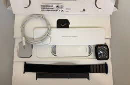 Apple Watch Series 6 44 mm Cellular (eSIM) grafit színű rozsdamentes acél tok, újszerű állapotban, minden kiegészítővel
