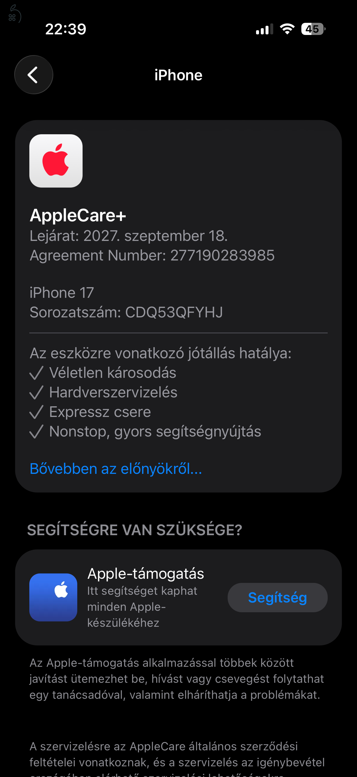 iPhone 17 AppleCare+