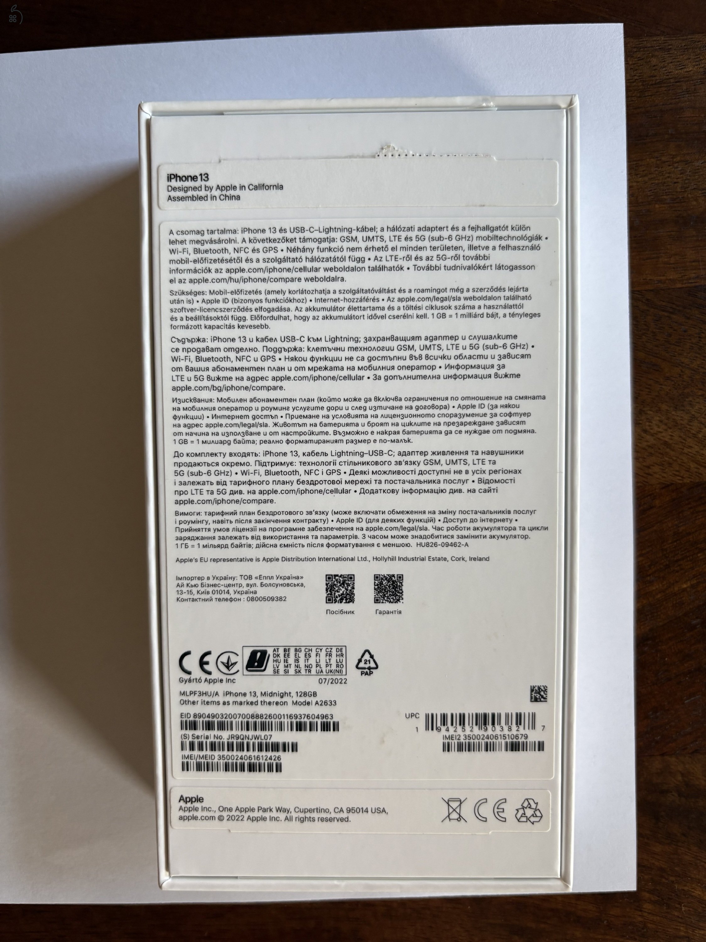 iPhone 13 Midnight 128GB