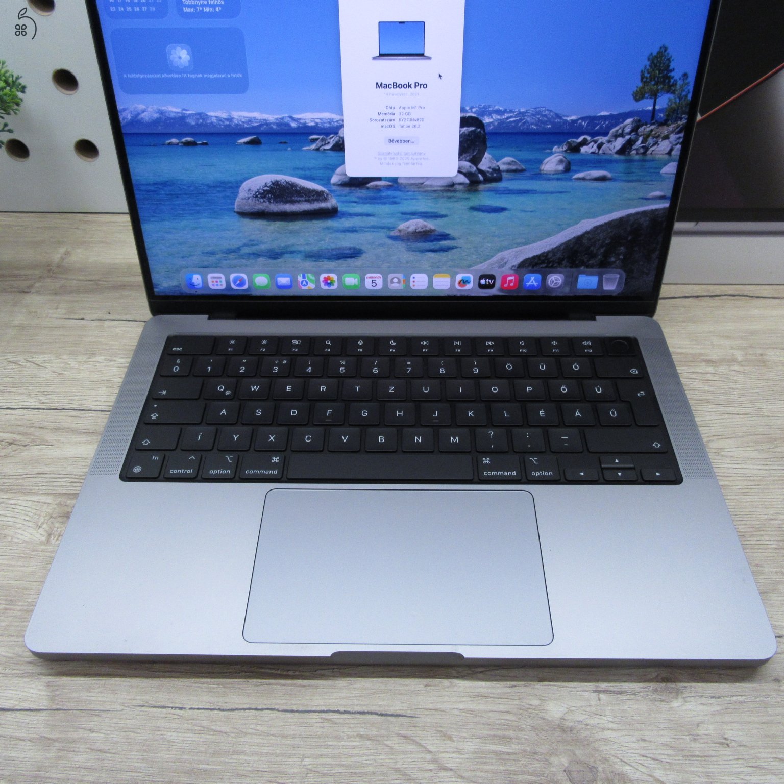 Apple MacBook Pro 14 (2021) 32GB/2TB használt, karcmentes – 90% akku (108 ciklus)