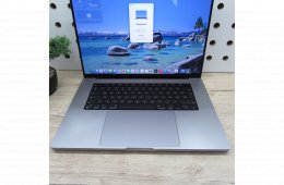 Apple MacBook Pro 16 (2021) 16GB / 512GB – használt, szép állapot – 82% akku 353 ciklus
