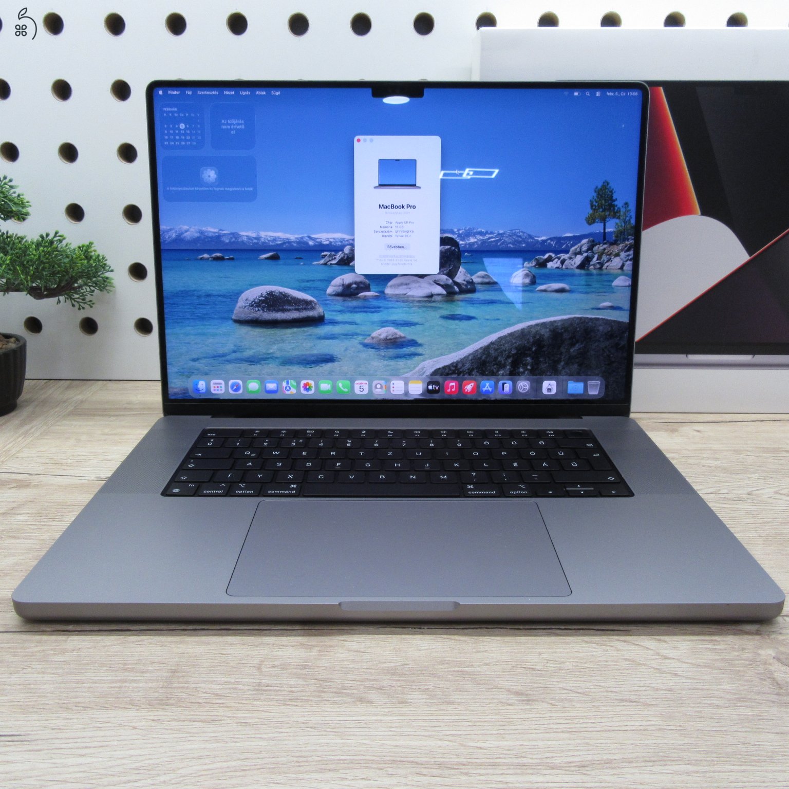 Apple MacBook Pro 16 (2021) 16GB / 1TB – használt, szép állapot – 90% akku - 136 ciklus
