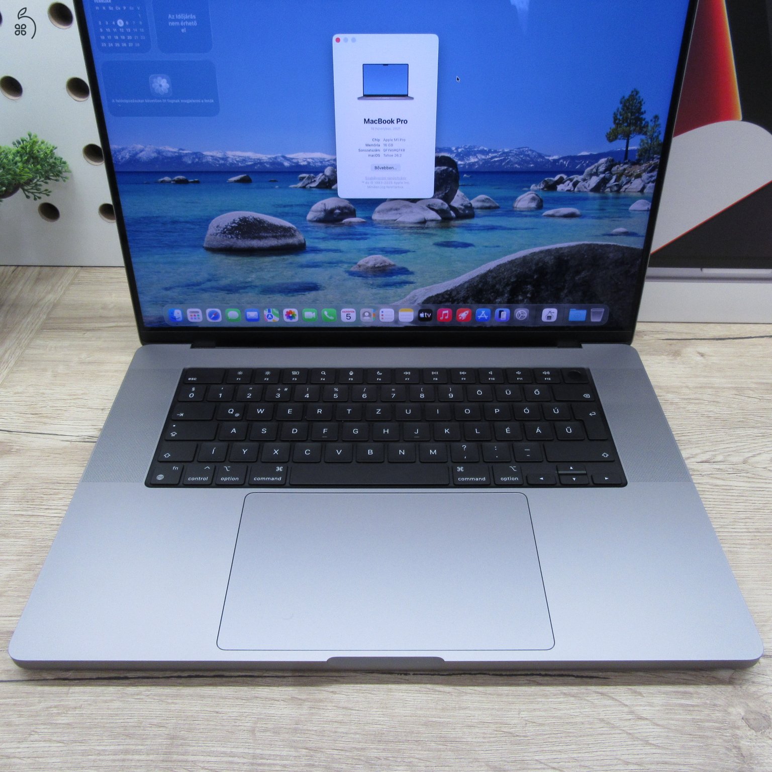 Apple MacBook Pro 16 (2021) 16GB / 1TB – használt, szép állapot – 90% akku - 136 ciklus