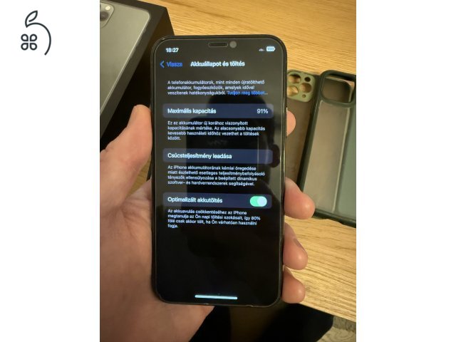 Eladó iPhone 11 Pro - iOS 17.7.1 - 91% akku - RITKASÁG