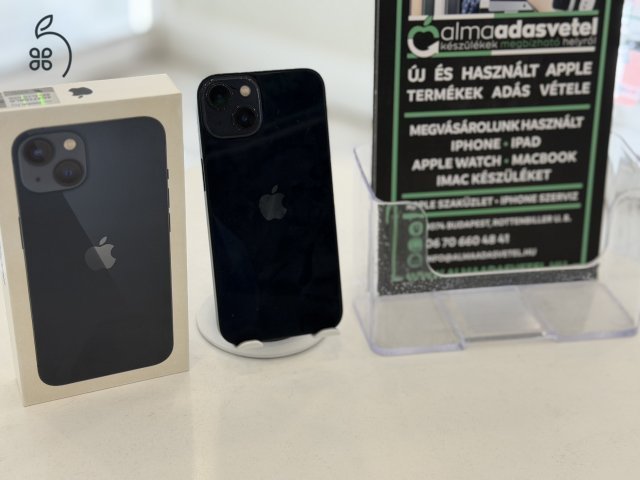 iPhone 13 128GB Független Megkímélt/1-3 hónap gar./Akku 86%/p4725