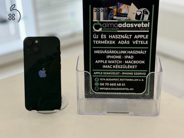 iPhone 13 128GB Független Zöld Hibátlan 1-3 hónap gar/Akku 90%/p4727