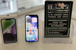 iPhone 14 256GB Független Használt/1 hónap gar./Akku 81%/p40e