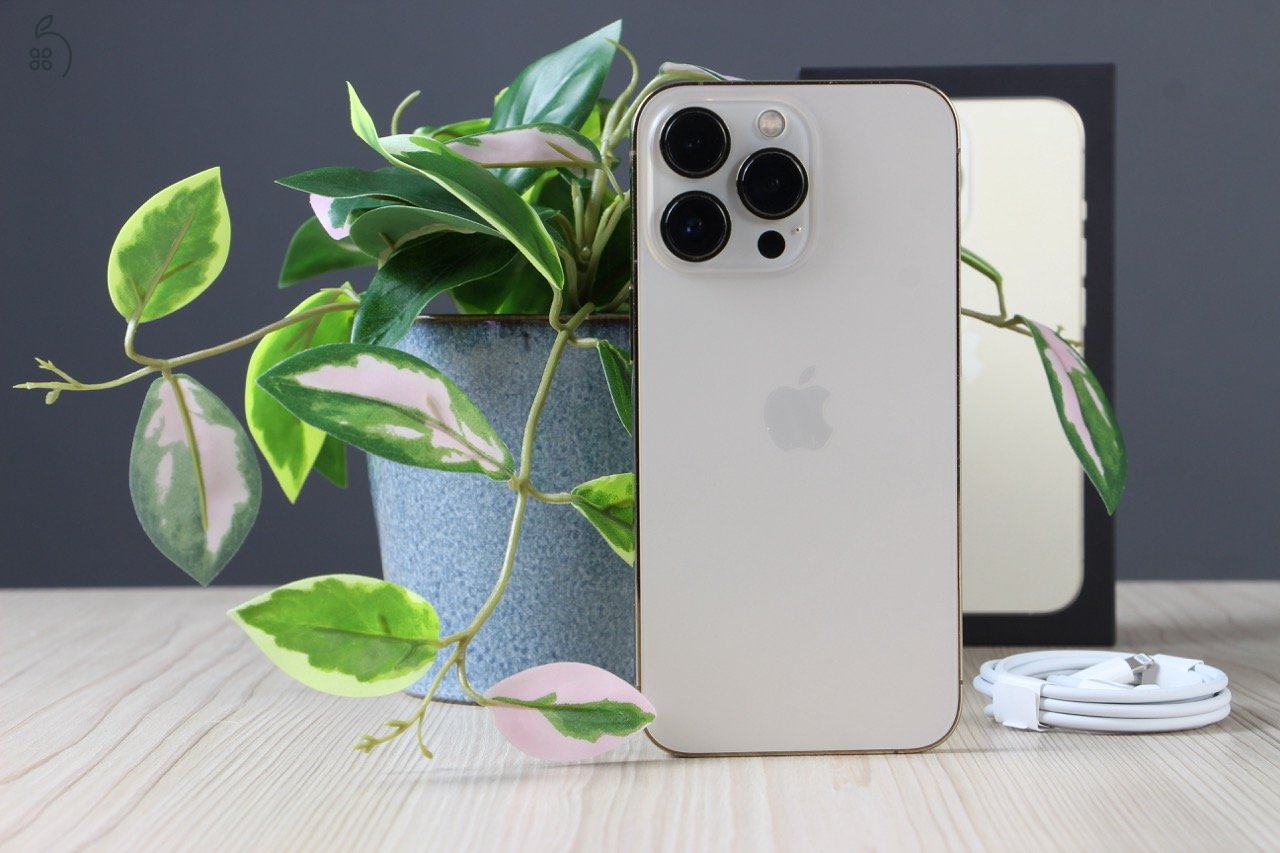 IPHONE 13 PRO 128GB GOLD - FELUJITOTT, 100% AKKUMULATOR