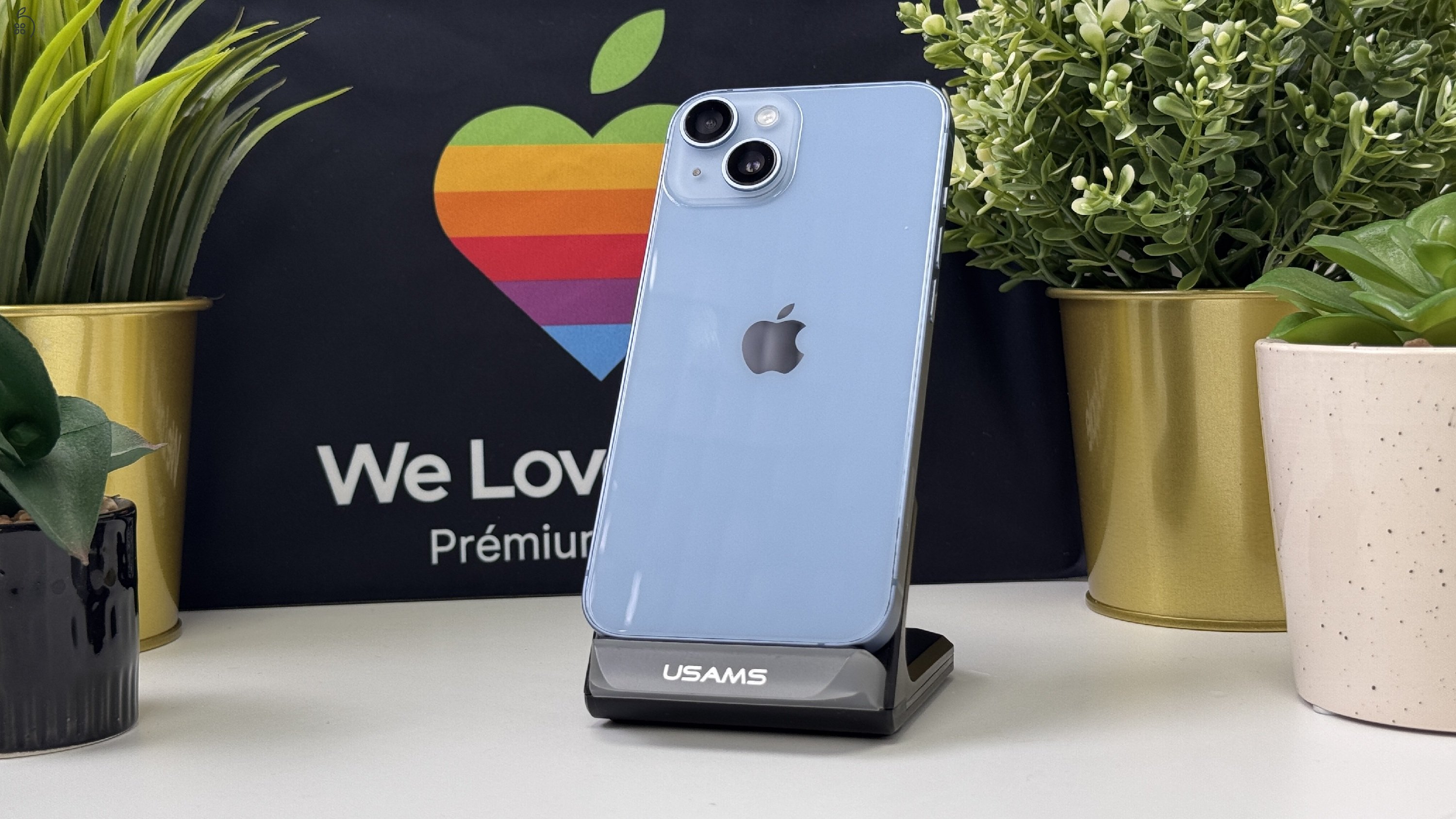 iPhone 14, 128GB, Kék, Független - 1ÉV Garancia, Számla