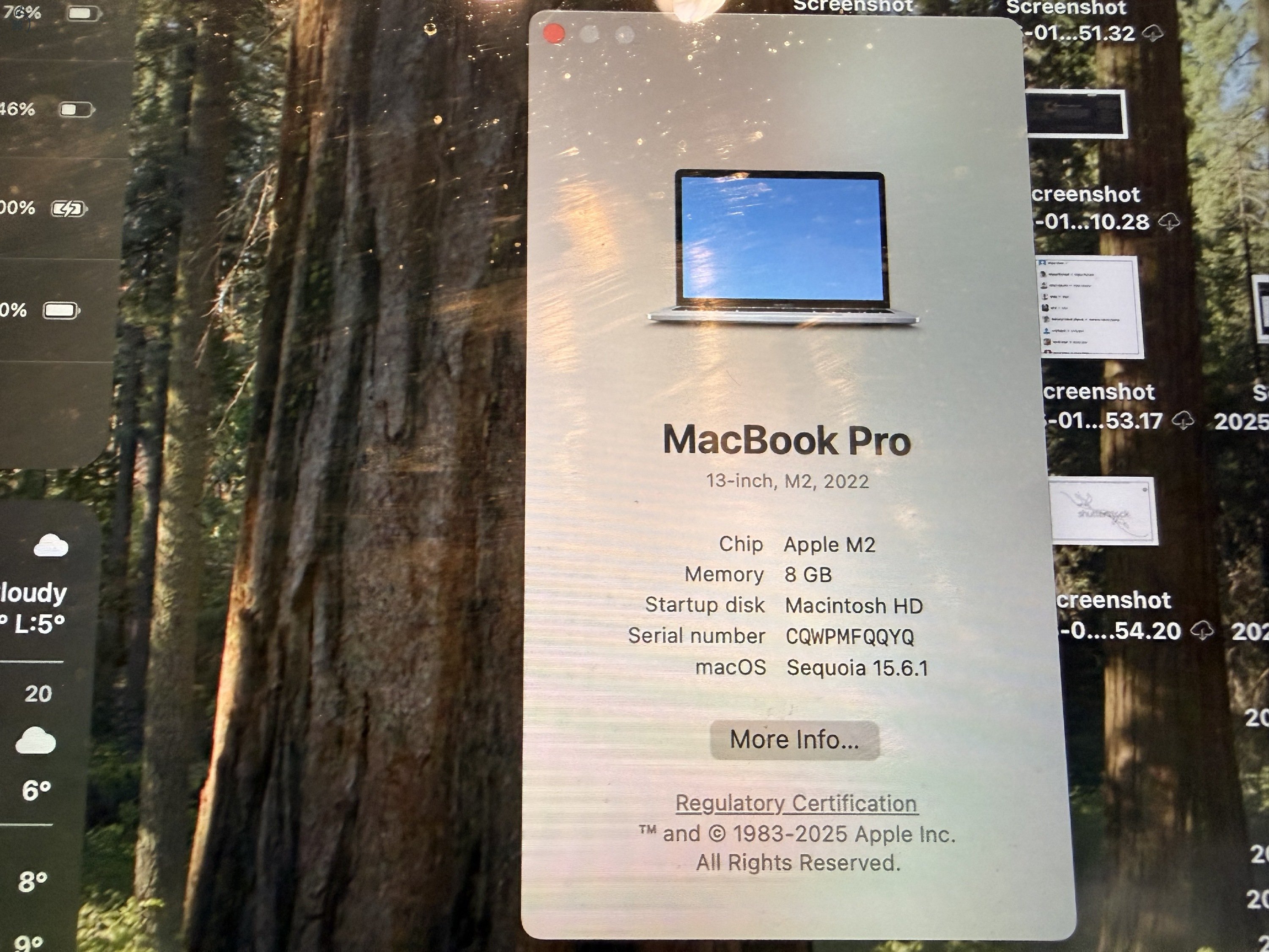 MacBook Pro, 13,3, Retina, 2022, M2, 8GB, 256GB
