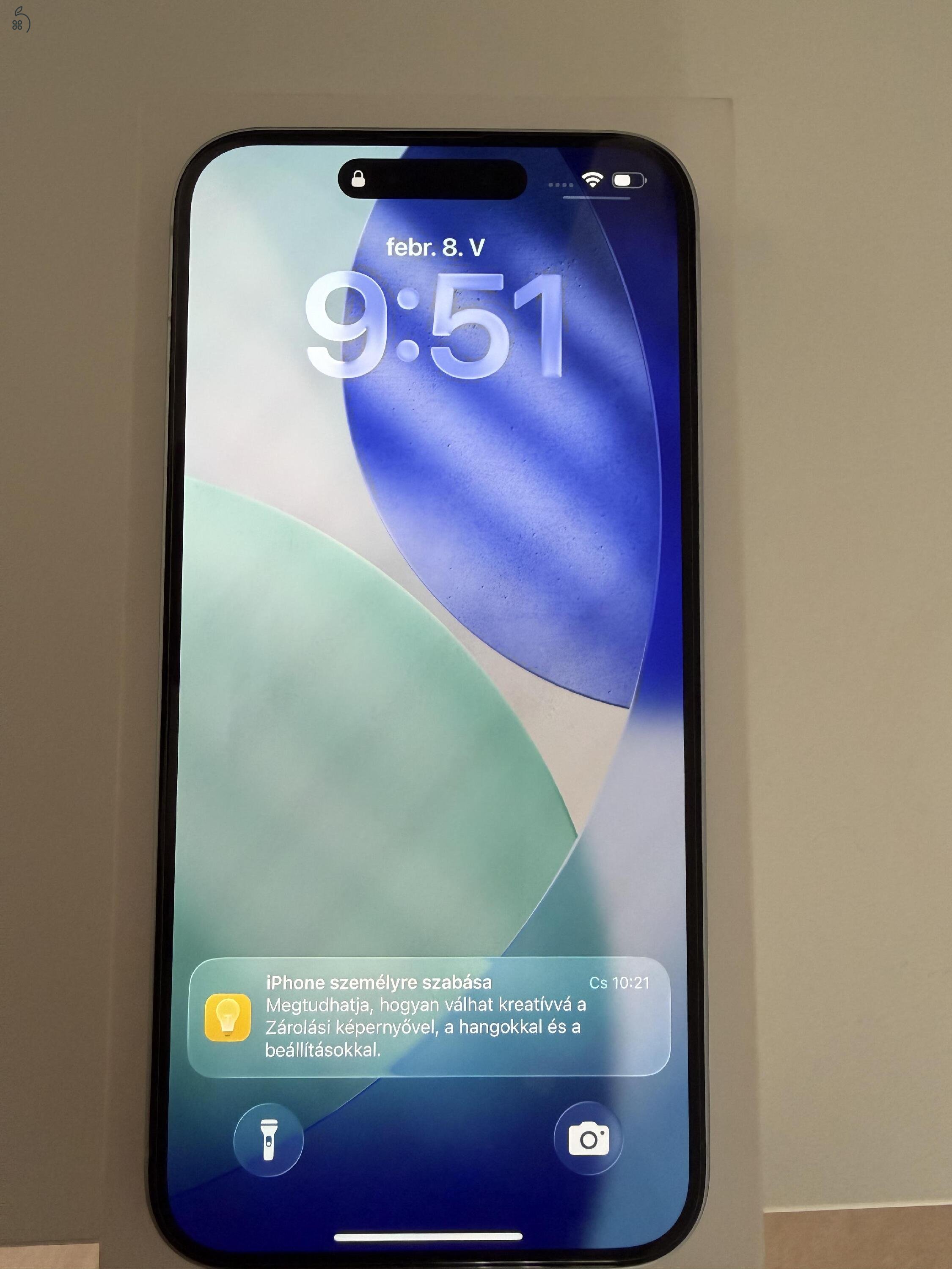 Iphone 15 plus 128 GB makulátlan állapotban